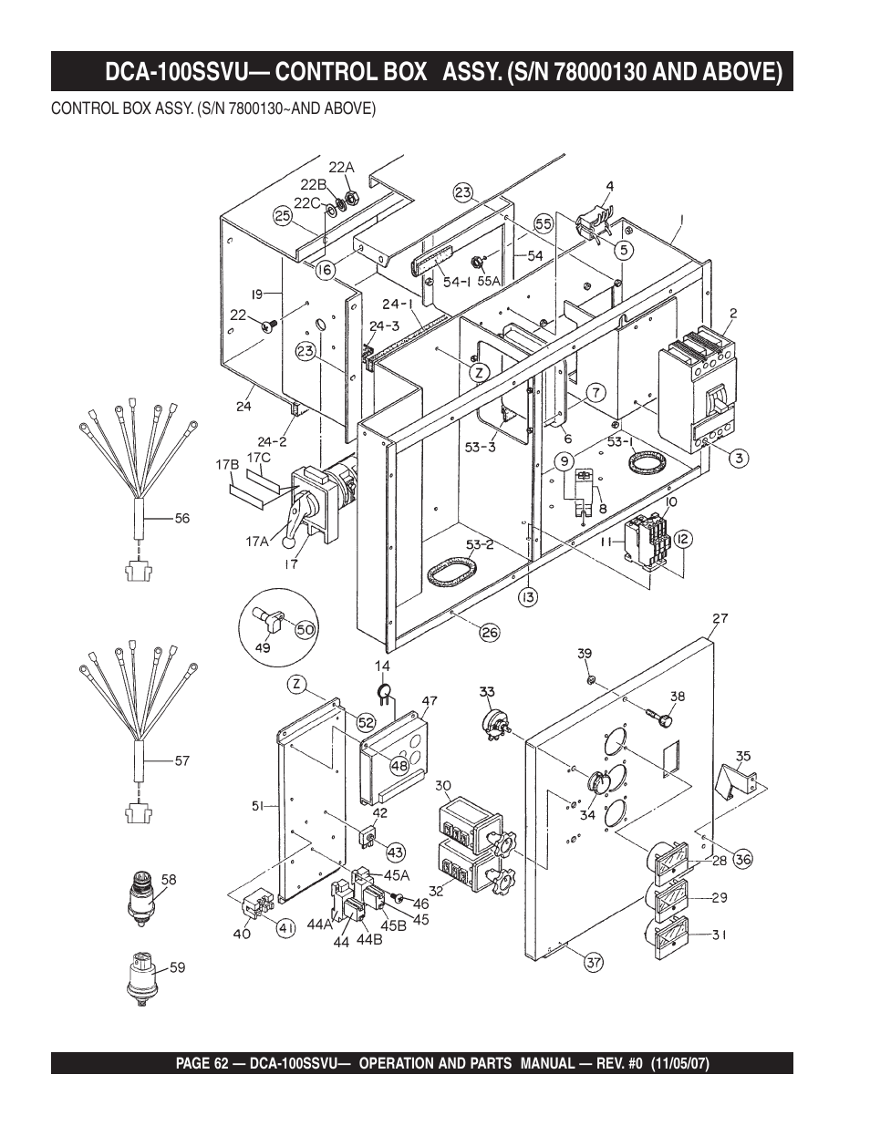 Multiquip MQ Power Whisperwatt 60 Hz Generator DCA-100SSVU User Manual | Page 62 / 90