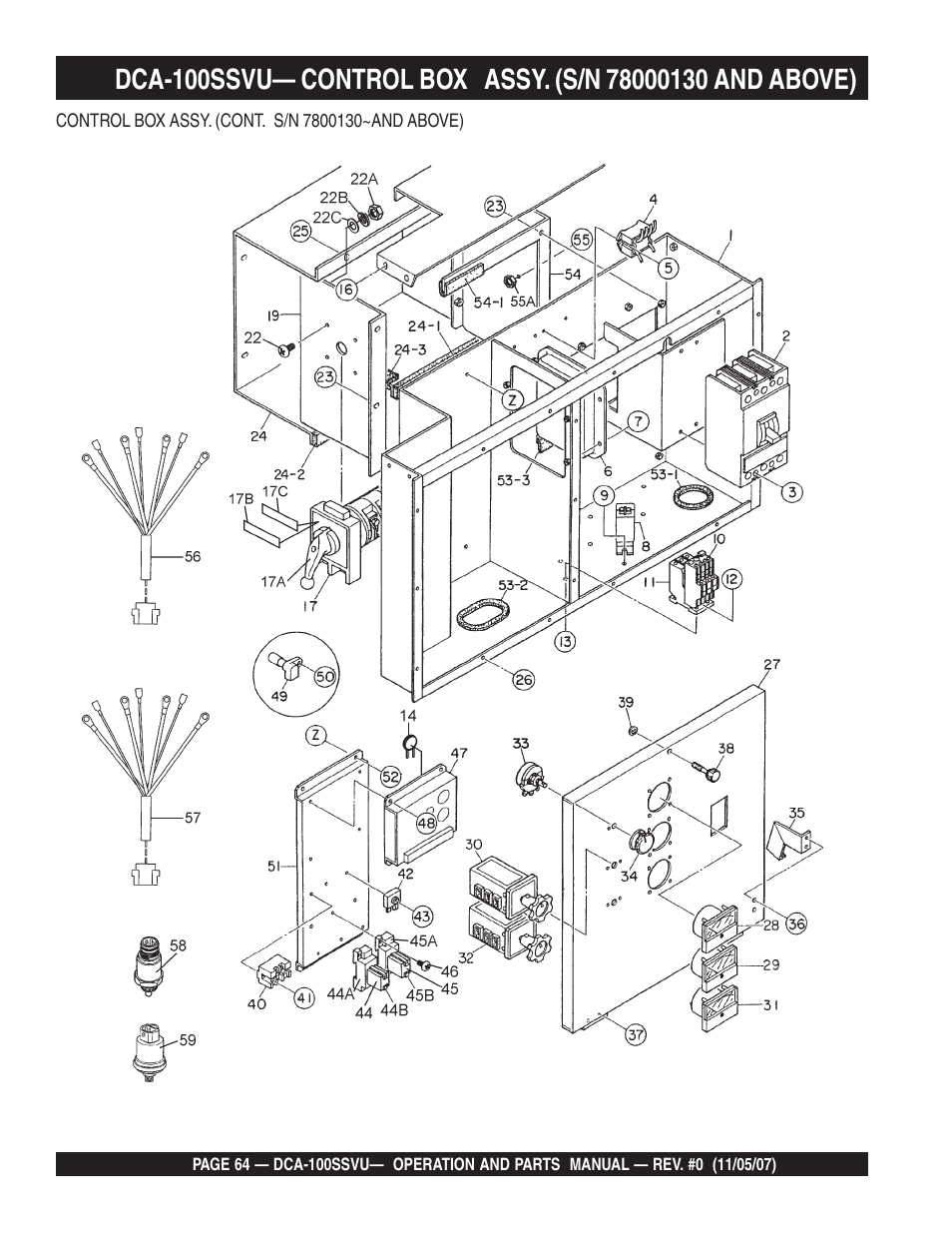 Multiquip MQ Power Whisperwatt 60 Hz Generator DCA-100SSVU User Manual | Page 64 / 90