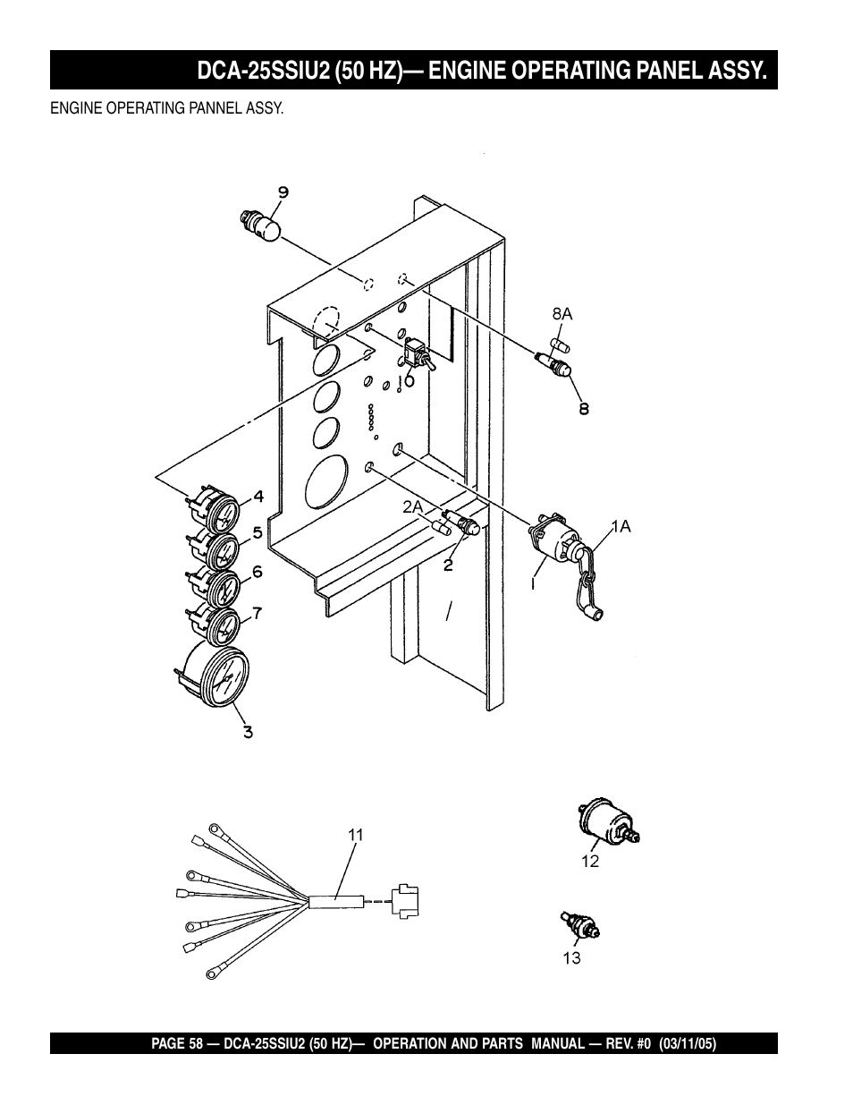 Multiquip MQ Power Whisperwatt 50 Hz Generator DCA-25SSIU2 User Manual | Page 58 / 82