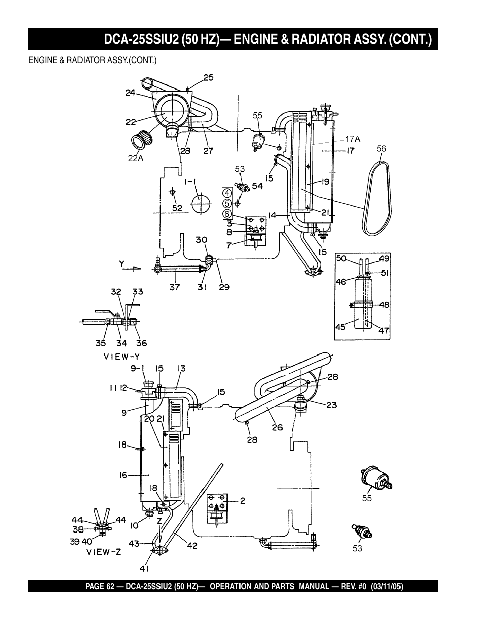 Multiquip MQ Power Whisperwatt 50 Hz Generator DCA-25SSIU2 User Manual | Page 62 / 82