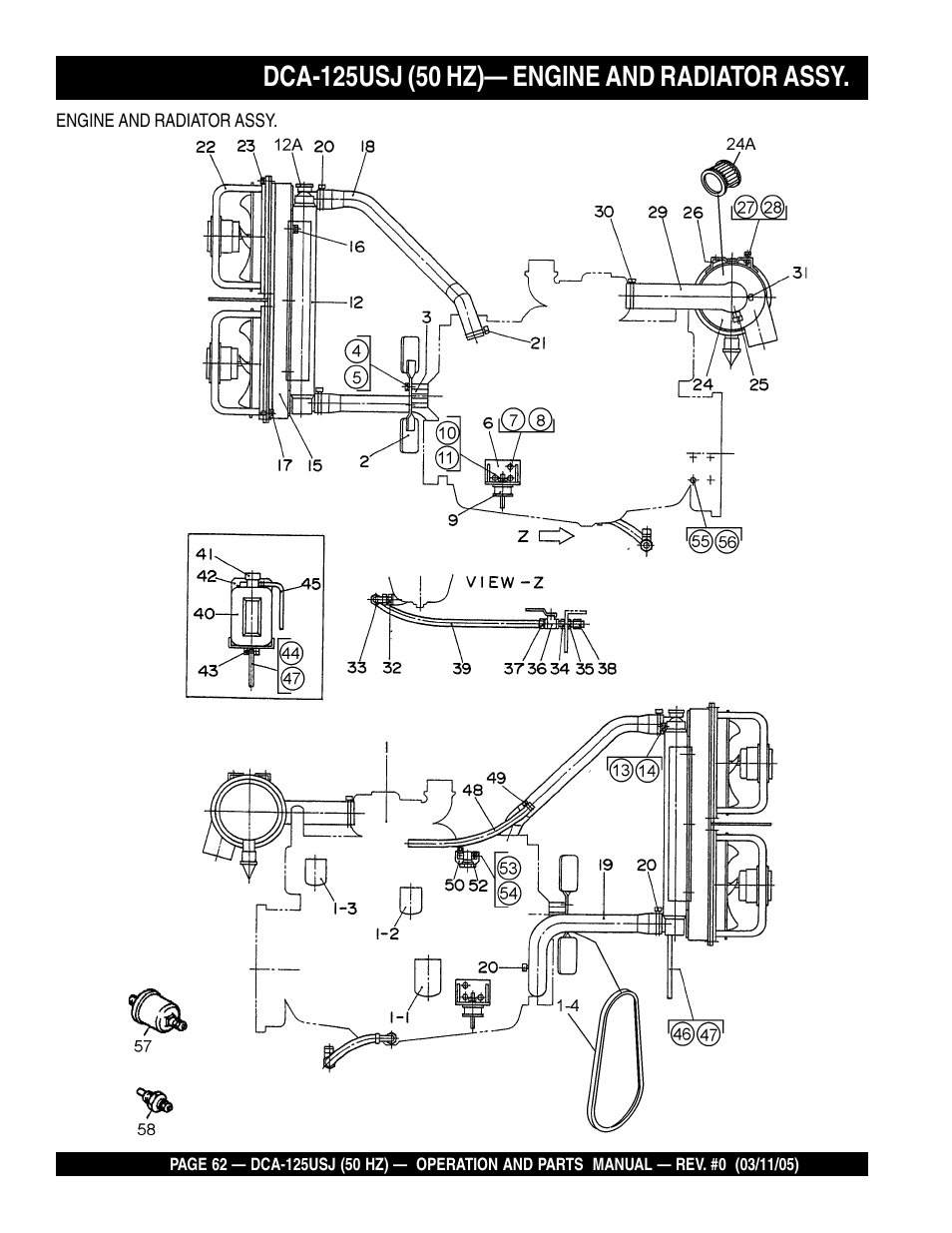 Multiquip MQ Power Ultra-Silent 50 Hz Generator DCA-125USJ User Manual | Page 62 / 86