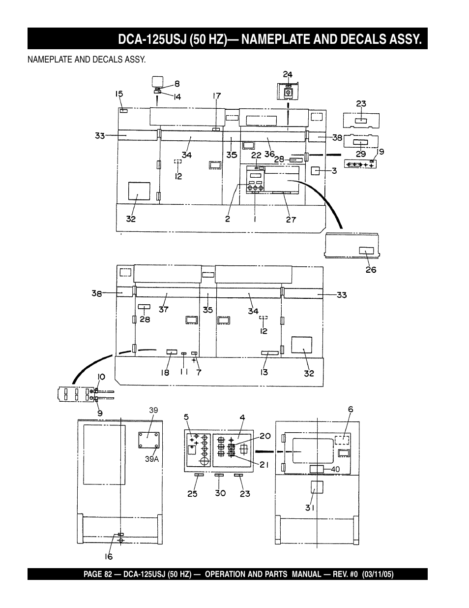Multiquip MQ Power Ultra-Silent 50 Hz Generator DCA-125USJ User Manual | Page 82 / 86