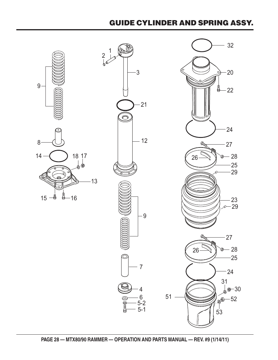 Multiquip Mikasa Series Tamping Rammer MTX80 User Manual | Page 28 / 66