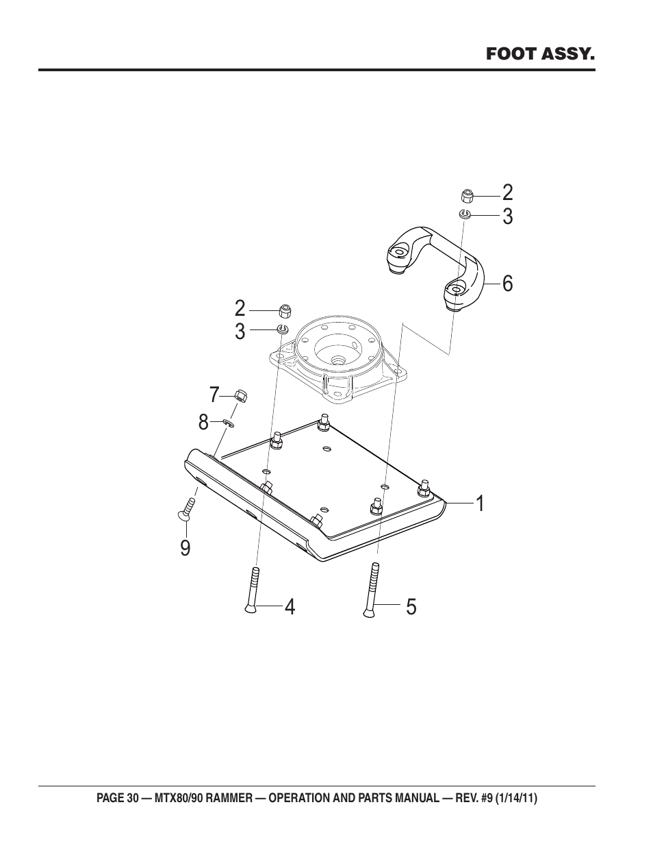 Multiquip Mikasa Series Tamping Rammer MTX80 User Manual | Page 30 / 66