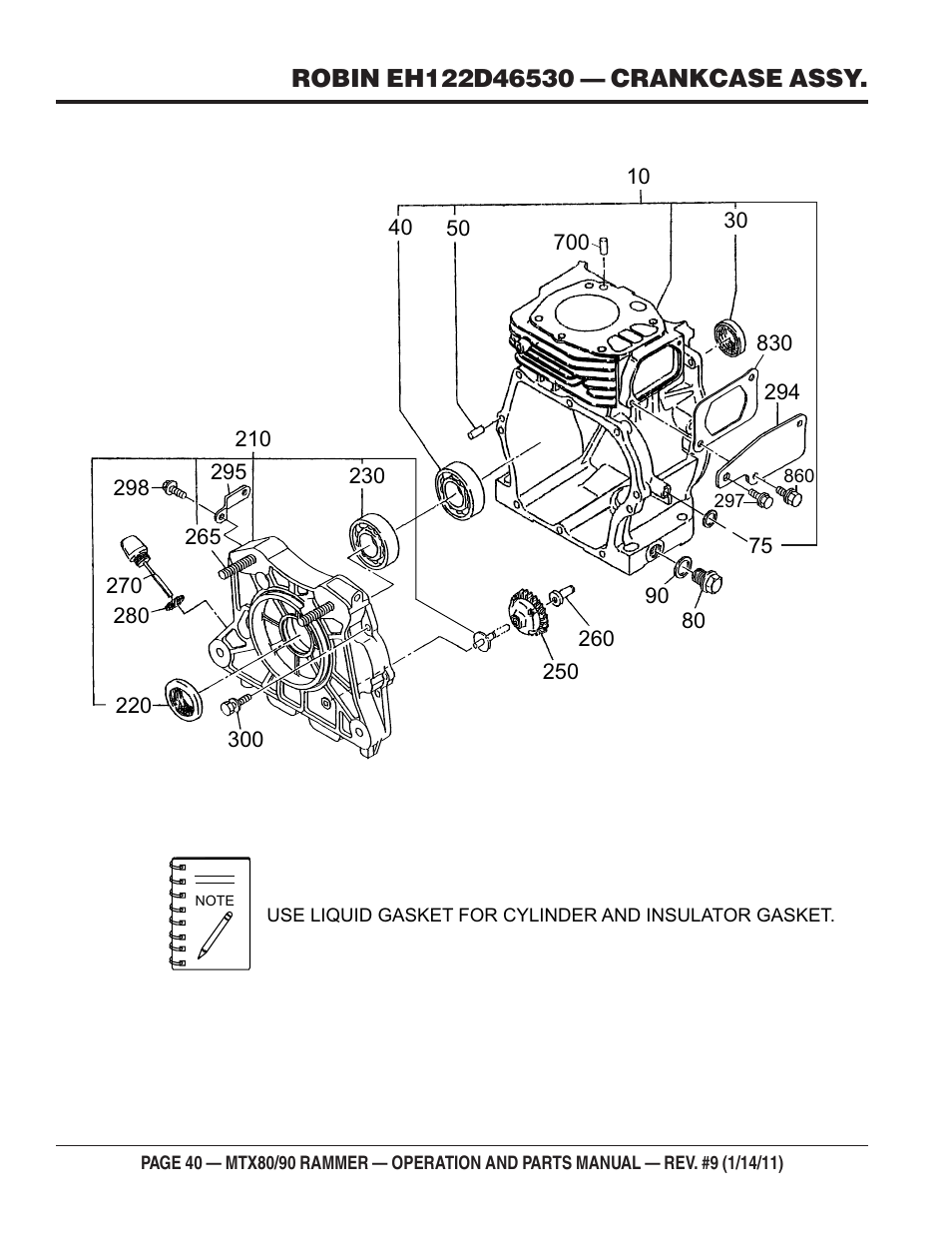 Multiquip Mikasa Series Tamping Rammer MTX80 User Manual | Page 40 / 66