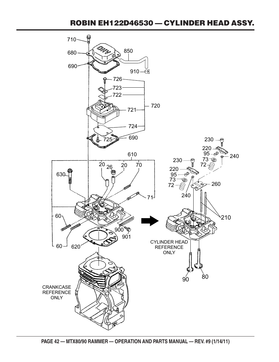 Multiquip Mikasa Series Tamping Rammer MTX80 User Manual | Page 42 / 66
