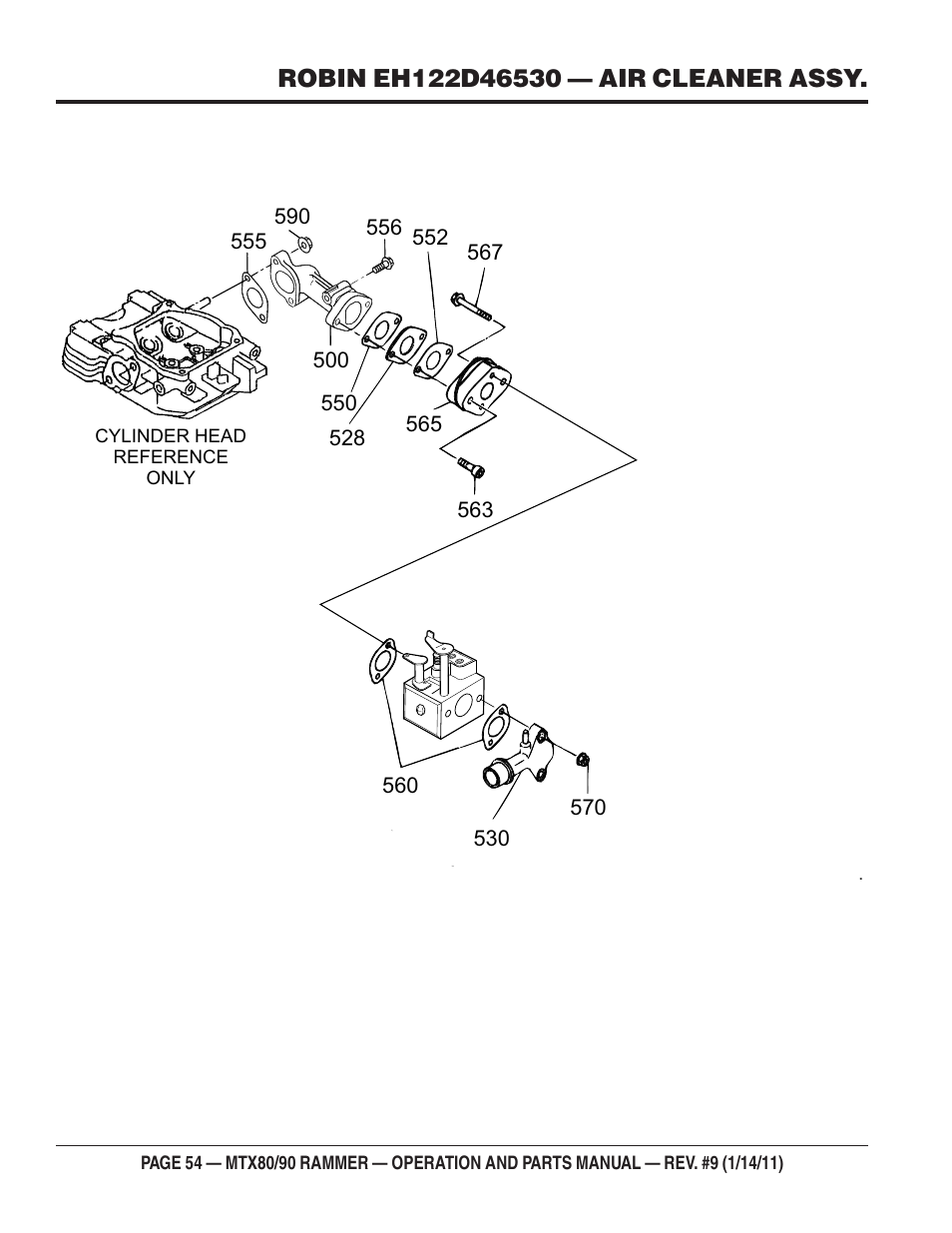Multiquip Mikasa Series Tamping Rammer MTX80 User Manual | Page 54 / 66