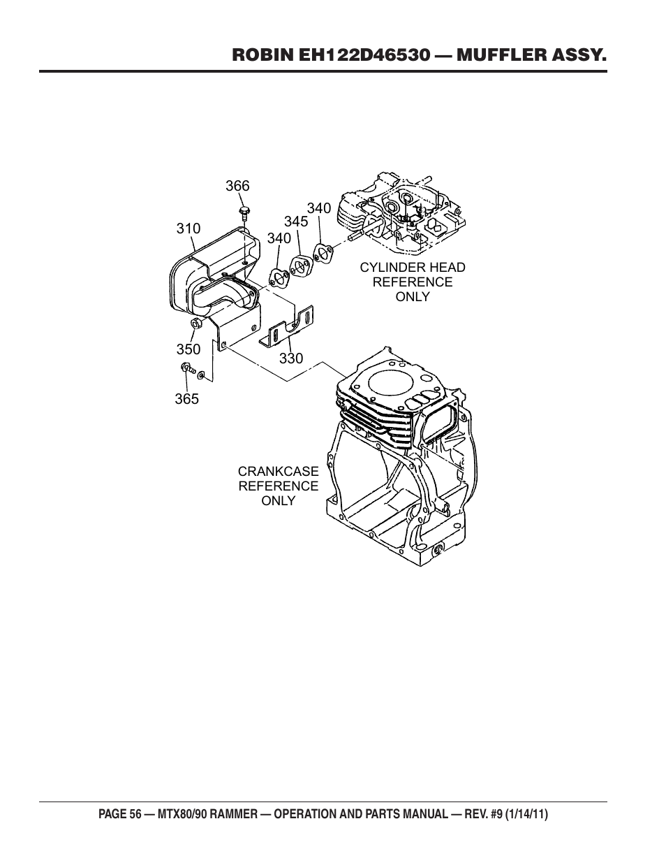 Multiquip Mikasa Series Tamping Rammer MTX80 User Manual | Page 56 / 66