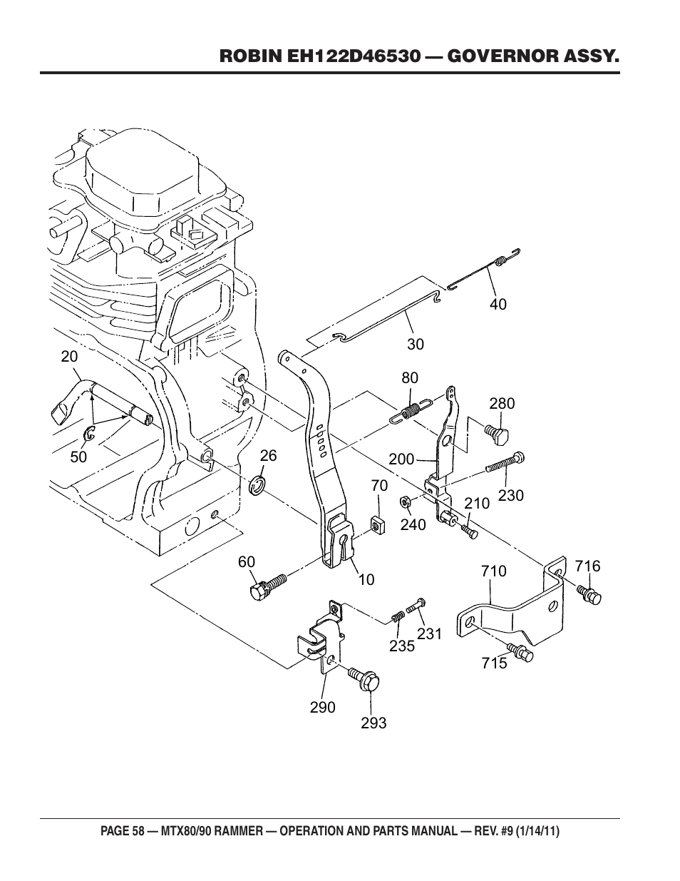 Multiquip Mikasa Series Tamping Rammer MTX80 User Manual | Page 58 / 66