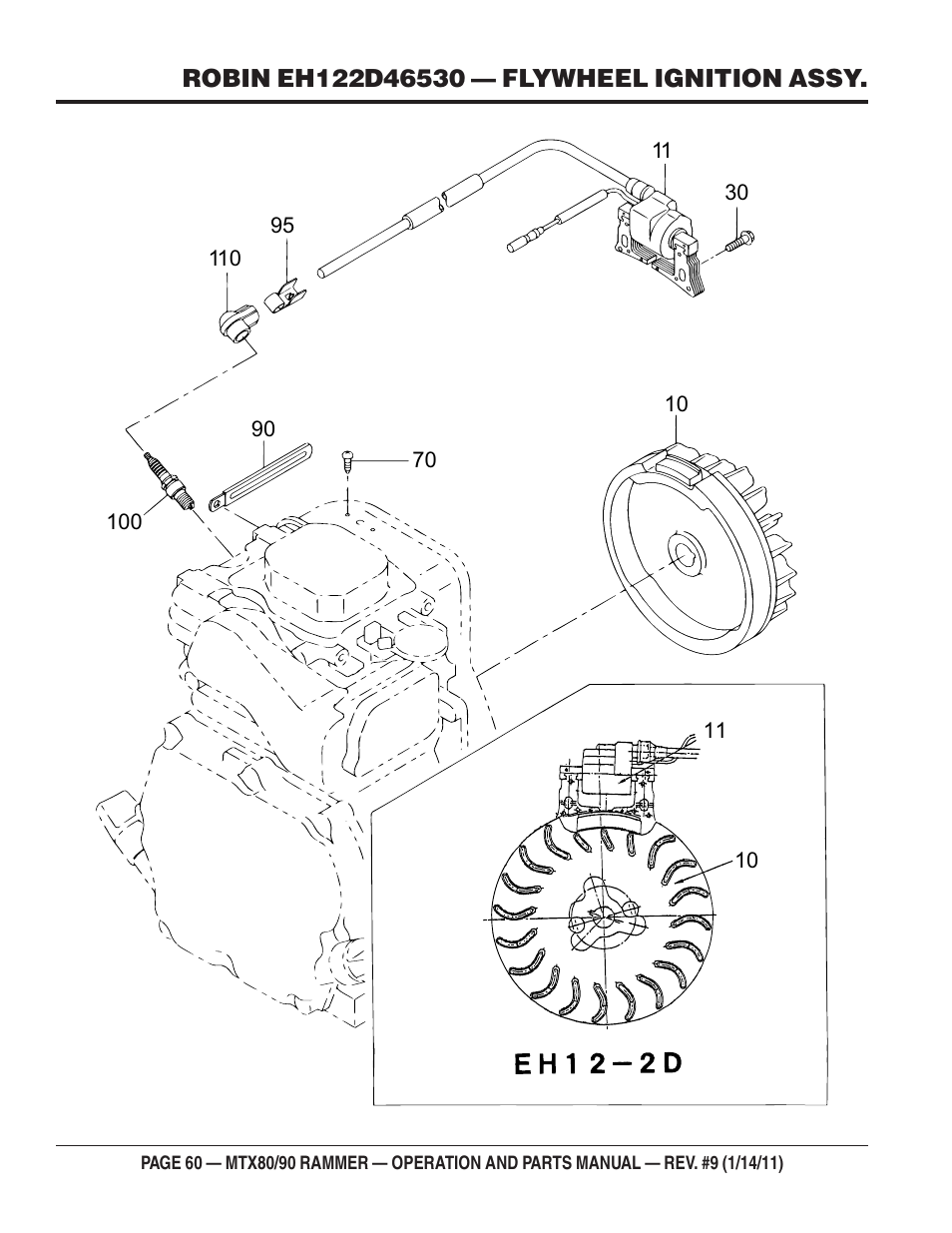 Multiquip Mikasa Series Tamping Rammer MTX80 User Manual | Page 60 / 66
