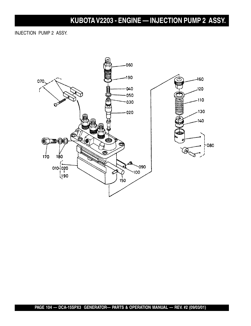 Multiquip WHISPERWATTTM GENERATOR DCA-15SPX3 User Manual | Page 104 / 132