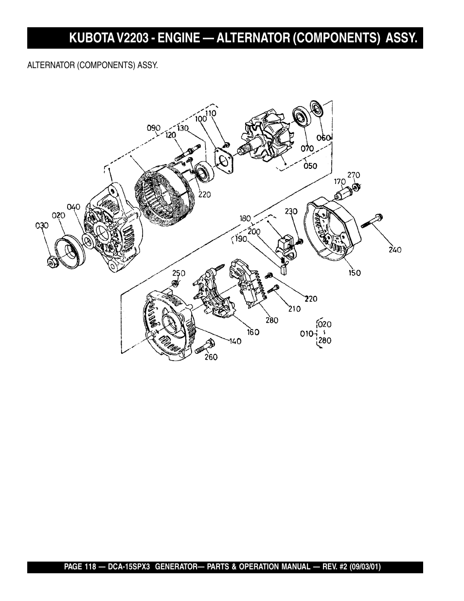 Multiquip WHISPERWATTTM GENERATOR DCA-15SPX3 User Manual | Page 118 / 132
