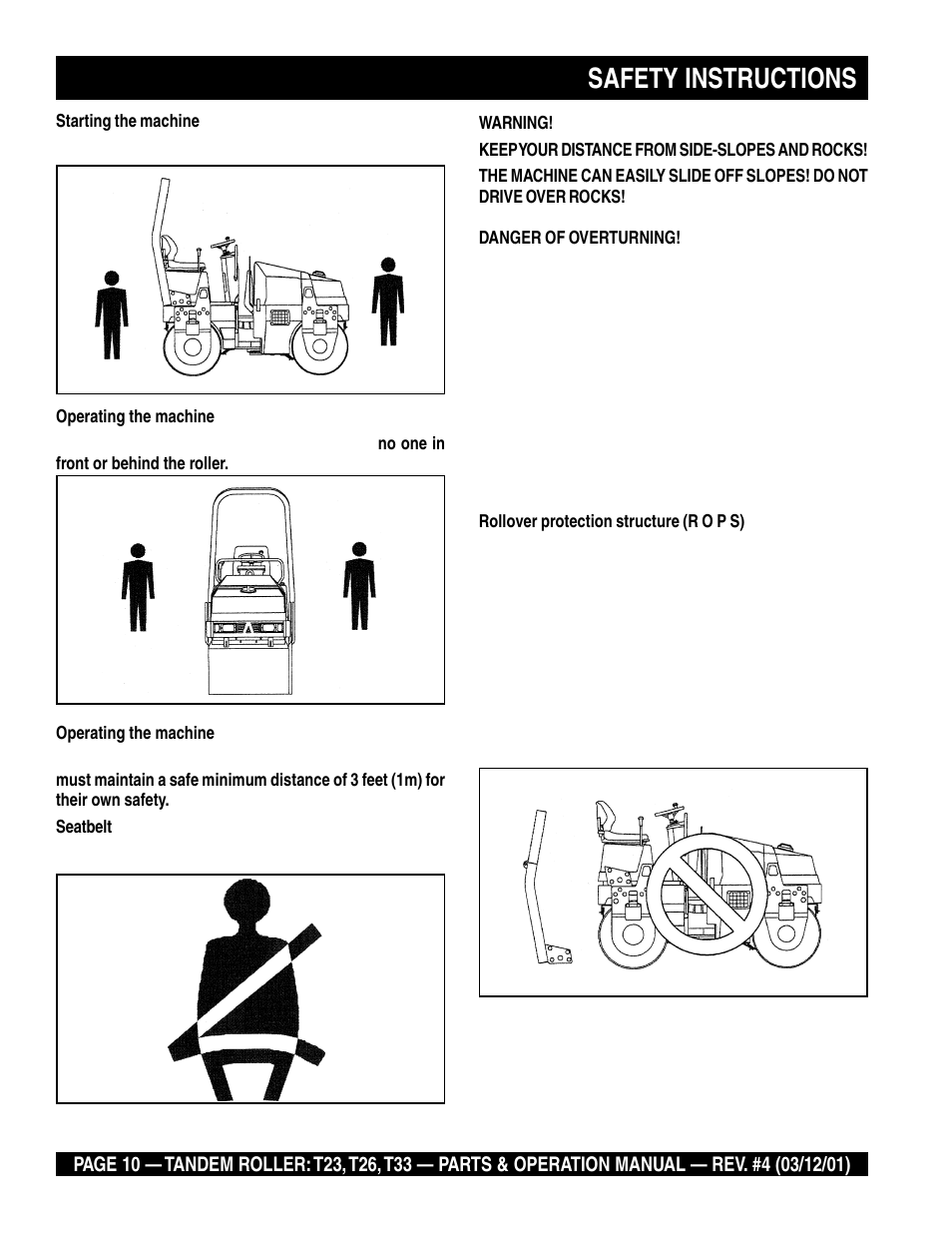 Safety instructions | Multiquip Rammax Tandem Vibratory Roller T23 User Manual | Page 10 / 232