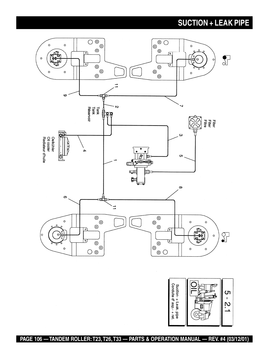 Suction + leak pipe | Multiquip Rammax Tandem Vibratory Roller T23 User Manual | Page 106 / 232