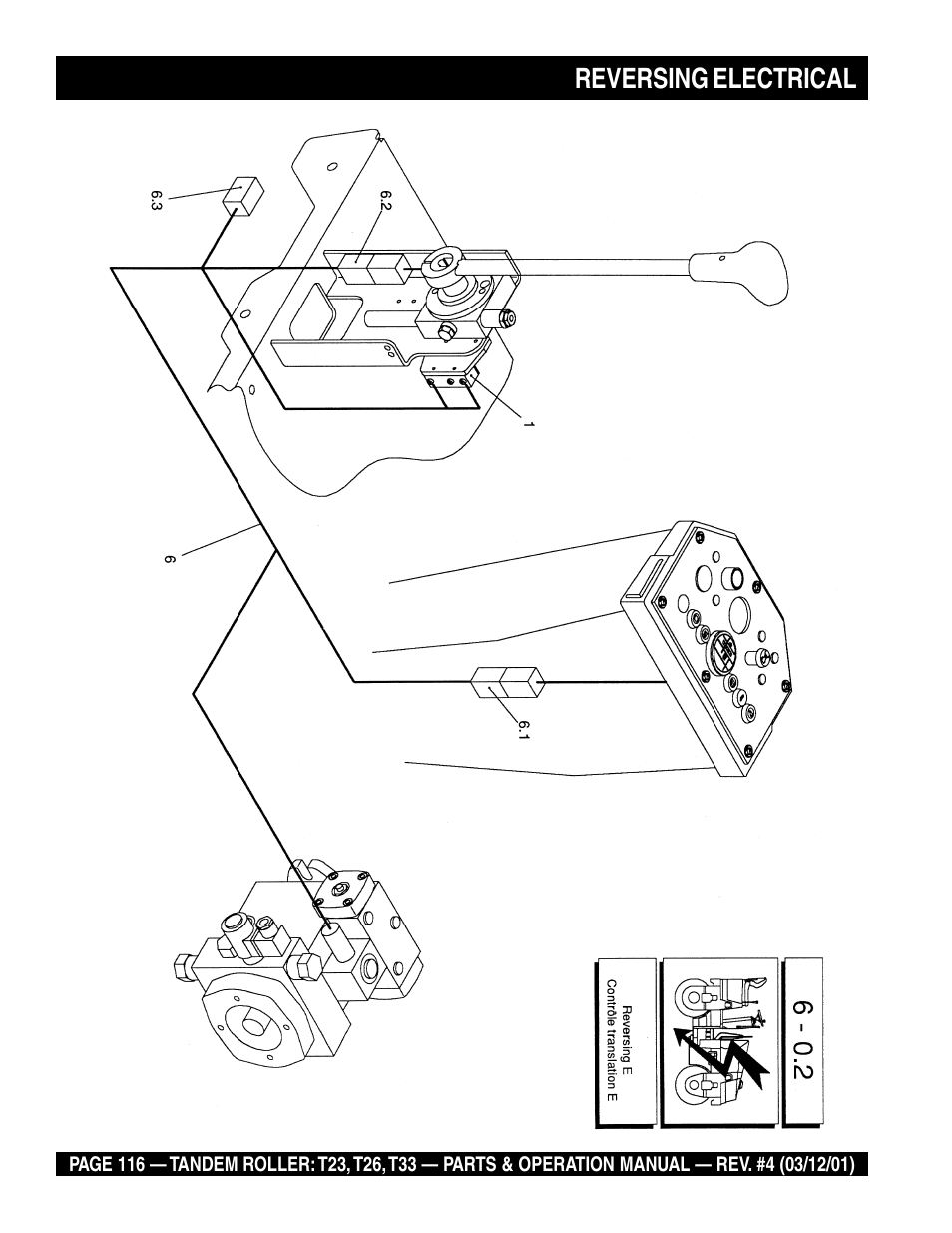 Reversing electrical | Multiquip Rammax Tandem Vibratory Roller T23 User Manual | Page 116 / 232