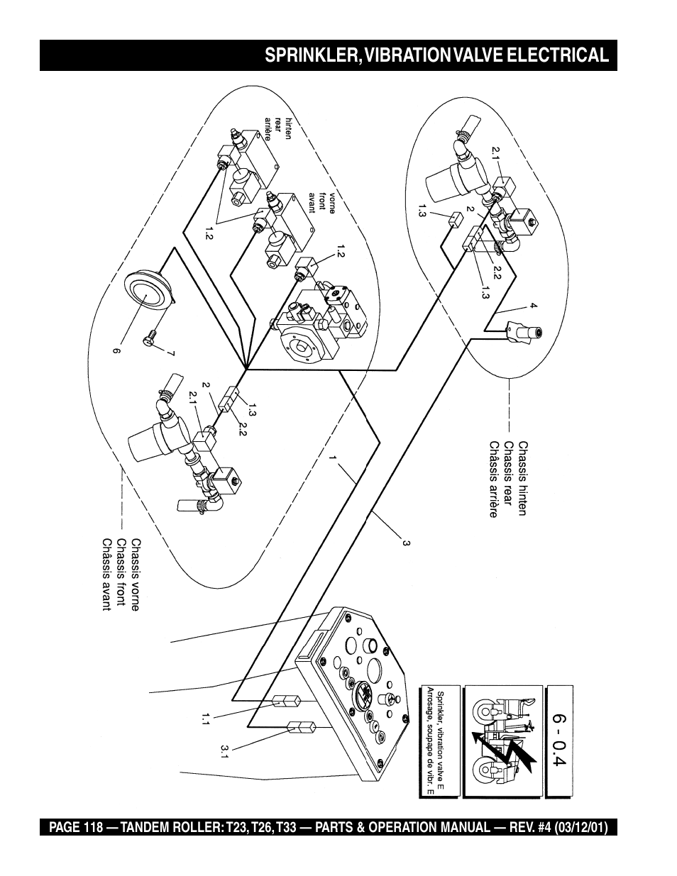 Sprinkler, vibration valve electrical | Multiquip Rammax Tandem Vibratory Roller T23 User Manual | Page 118 / 232