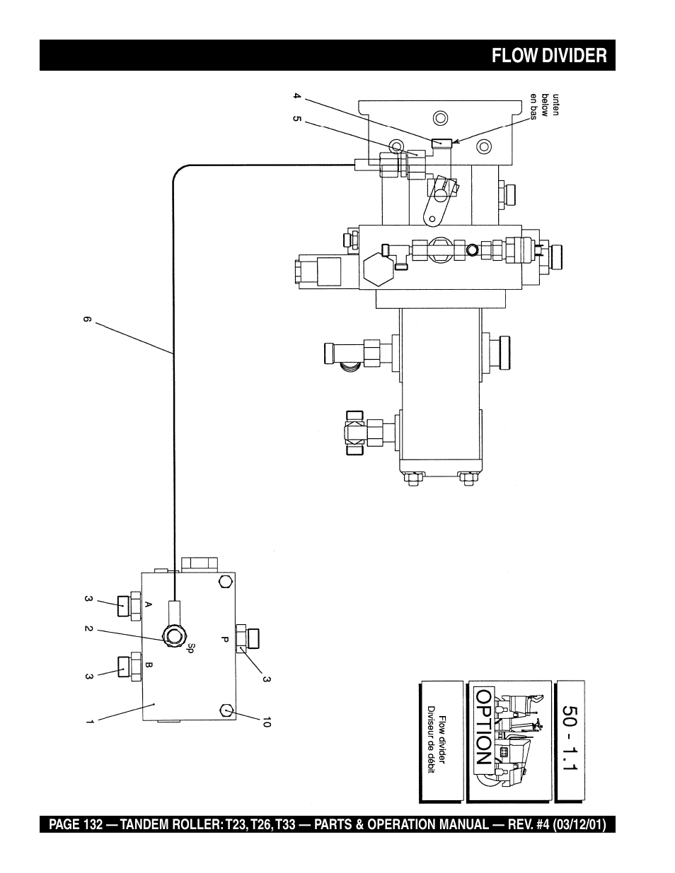 Flow divider | Multiquip Rammax Tandem Vibratory Roller T23 User Manual | Page 132 / 232