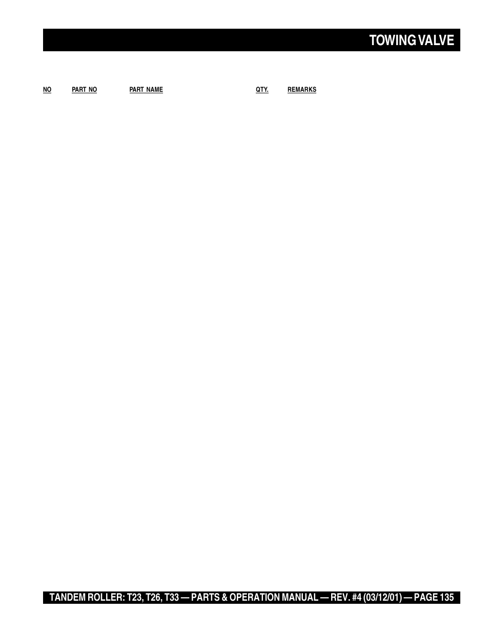Towing valve | Multiquip Rammax Tandem Vibratory Roller T23 User Manual | Page 135 / 232