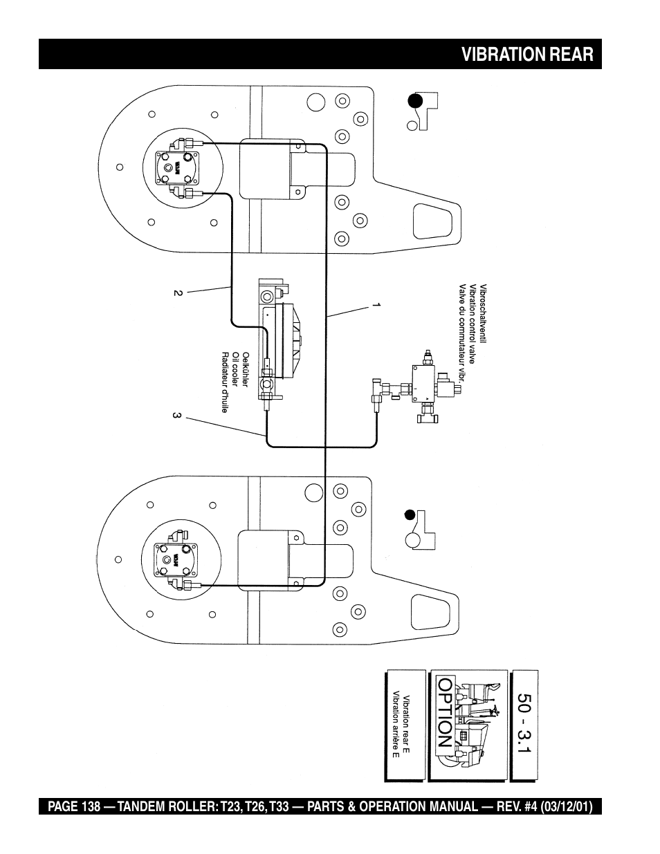 Vibration rear | Multiquip Rammax Tandem Vibratory Roller T23 User Manual | Page 138 / 232