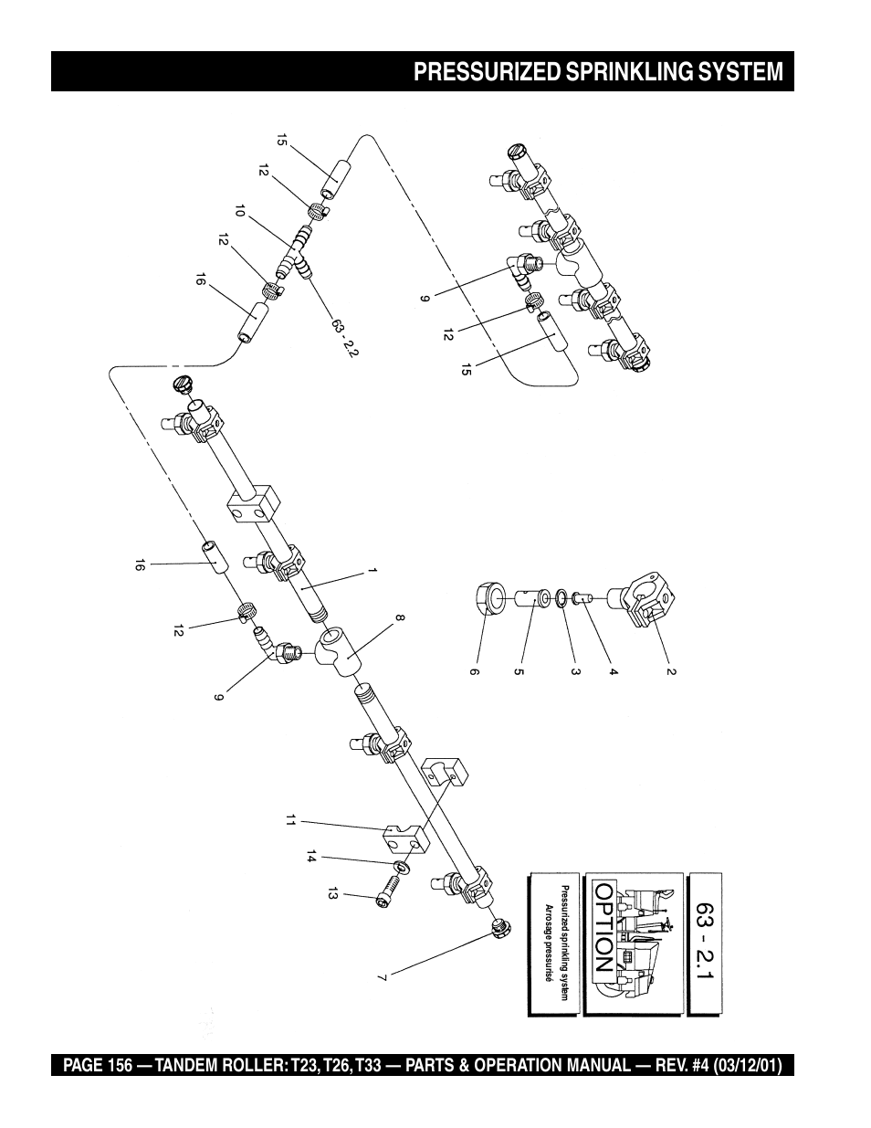 Pressurized sprinkling system | Multiquip Rammax Tandem Vibratory Roller T23 User Manual | Page 156 / 232