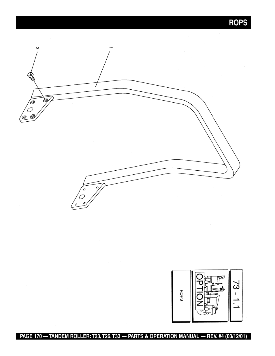 Rops | Multiquip Rammax Tandem Vibratory Roller T23 User Manual | Page 170 / 232