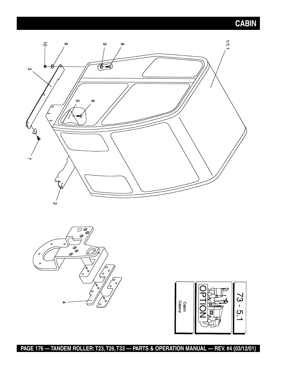 Cabin | Multiquip Rammax Tandem Vibratory Roller T23 User Manual | Page 176 / 232