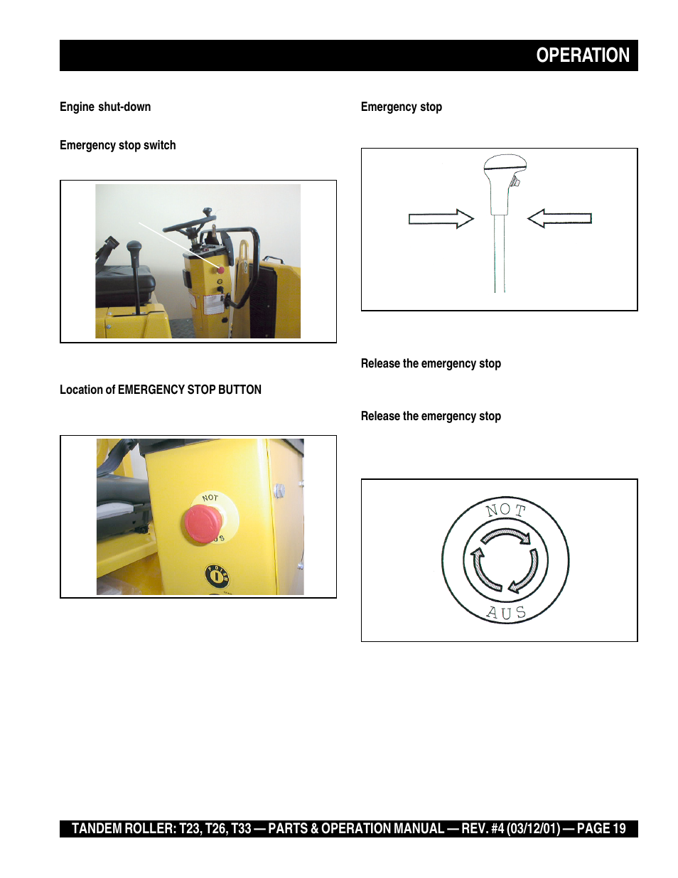 Operation | Multiquip Rammax Tandem Vibratory Roller T23 User Manual | Page 19 / 232