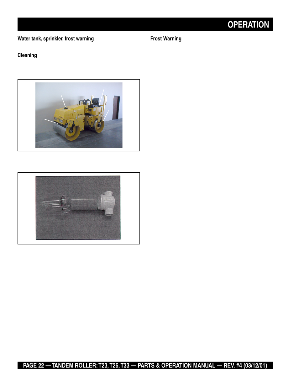 Operation | Multiquip Rammax Tandem Vibratory Roller T23 User Manual | Page 22 / 232