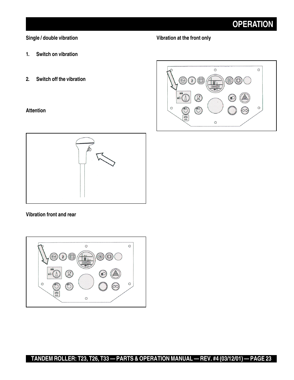 Operation | Multiquip Rammax Tandem Vibratory Roller T23 User Manual | Page 23 / 232