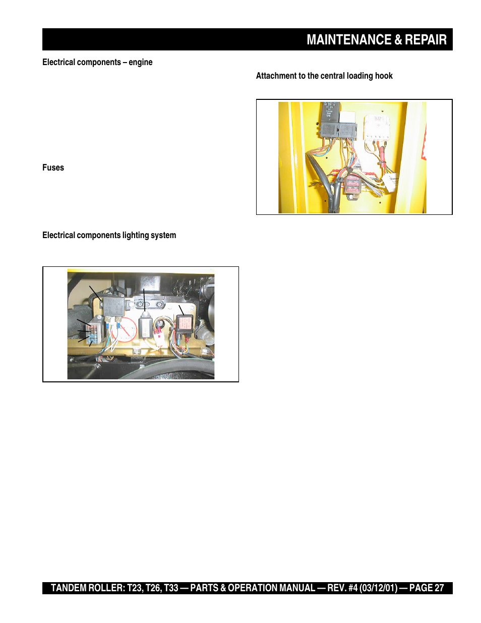 Maintenance & repair | Multiquip Rammax Tandem Vibratory Roller T23 User Manual | Page 27 / 232