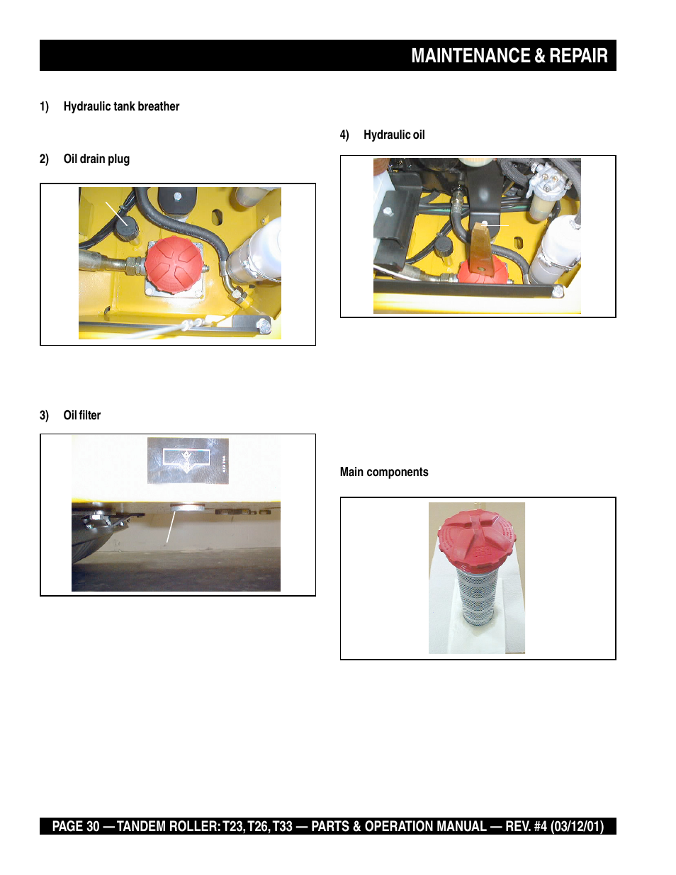 Maintenance & repair | Multiquip Rammax Tandem Vibratory Roller T23 User Manual | Page 30 / 232