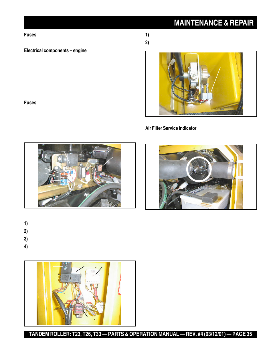 Maintenance & repair | Multiquip Rammax Tandem Vibratory Roller T23 User Manual | Page 35 / 232