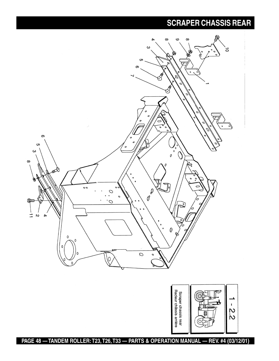 Scraper chassis rear | Multiquip Rammax Tandem Vibratory Roller T23 User Manual | Page 48 / 232