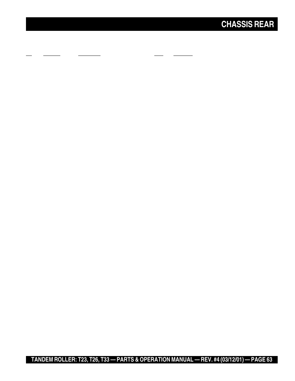 Chassis rear | Multiquip Rammax Tandem Vibratory Roller T23 User Manual | Page 63 / 232