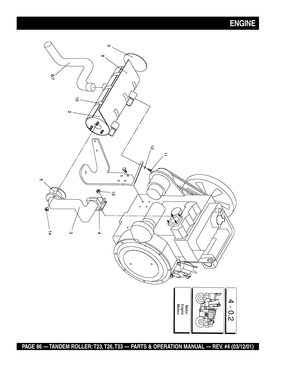 Engine | Multiquip Rammax Tandem Vibratory Roller T23 User Manual | Page 86 / 232