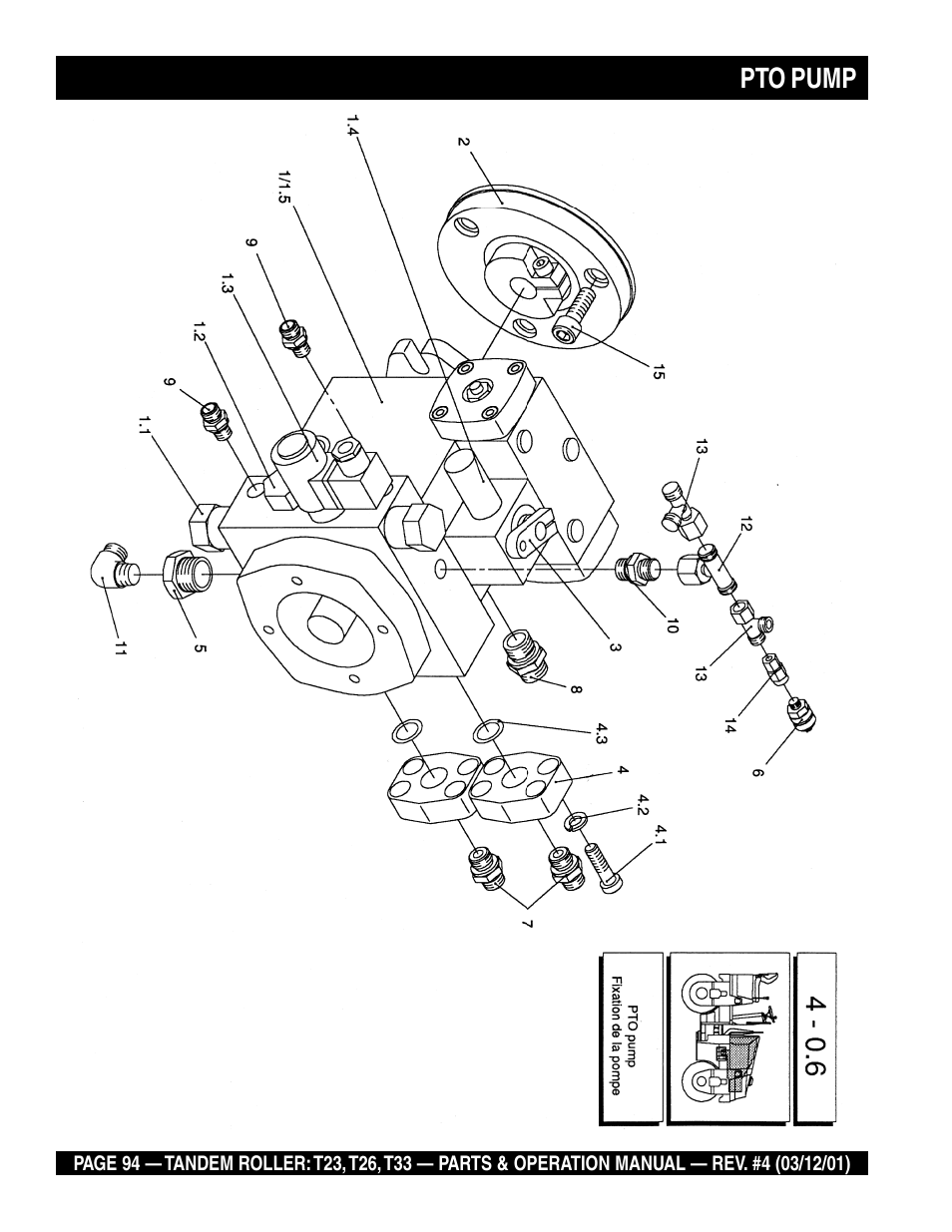 Pto pump | Multiquip Rammax Tandem Vibratory Roller T23 User Manual | Page 94 / 232