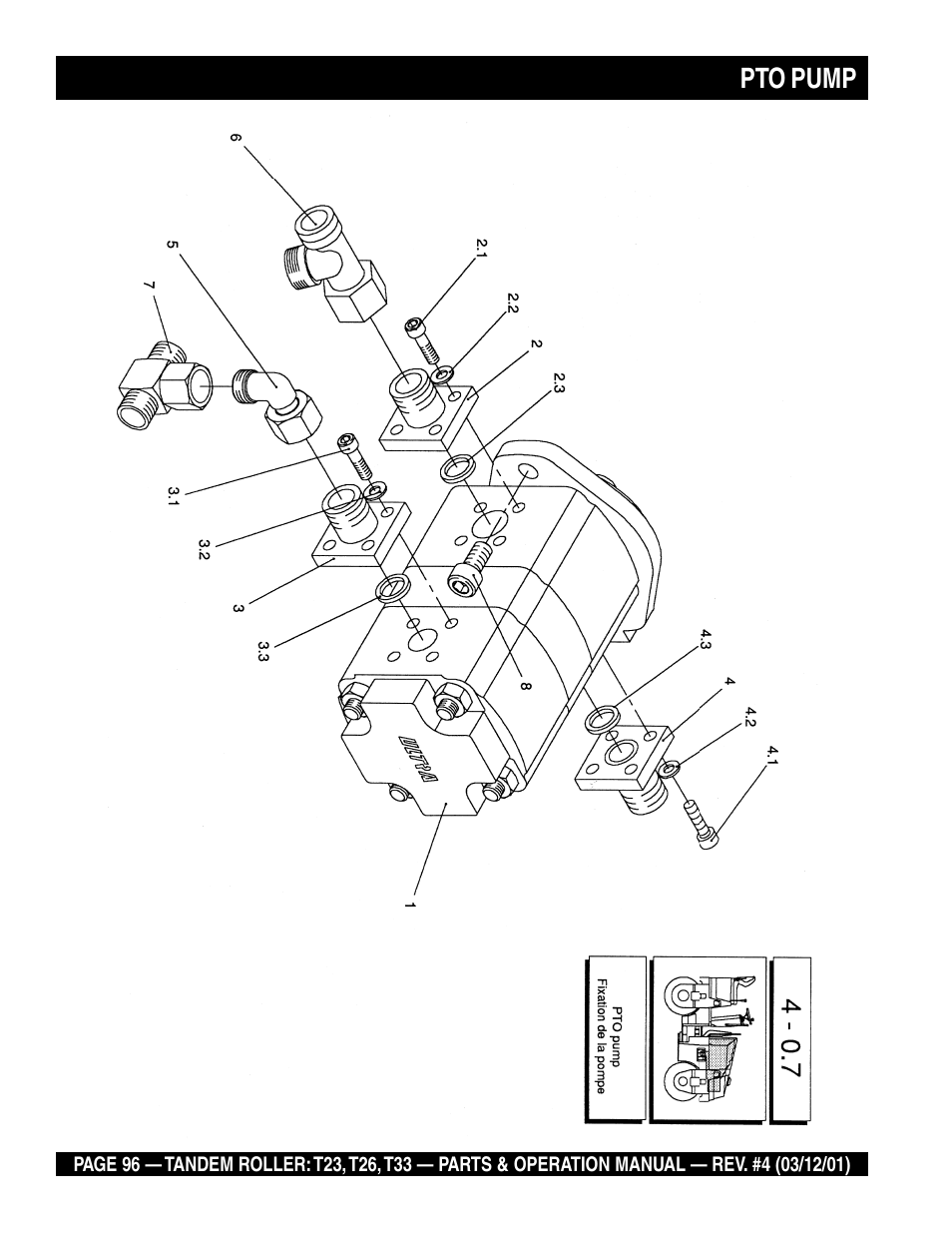 Pto pump | Multiquip Rammax Tandem Vibratory Roller T23 User Manual | Page 96 / 232
