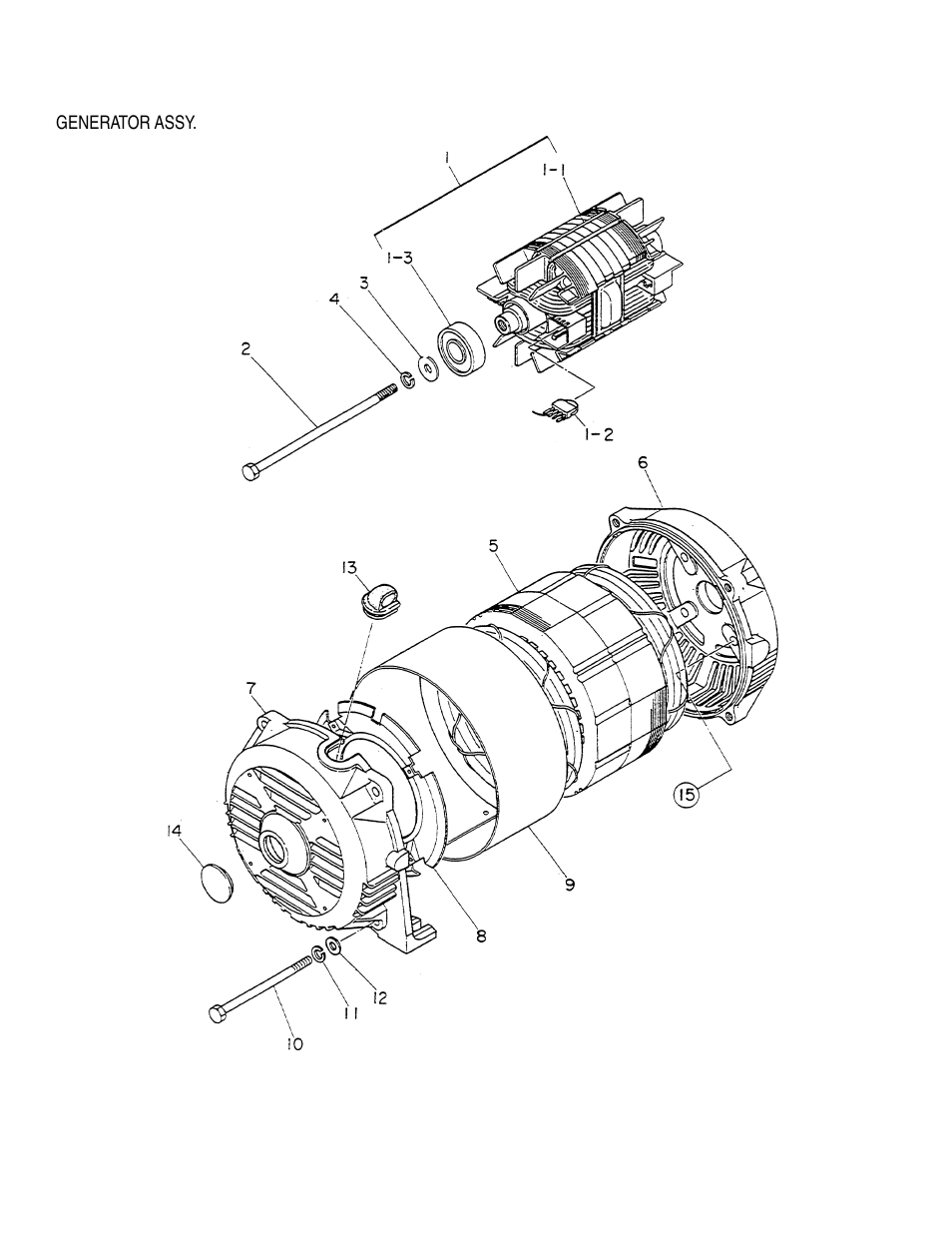 Ga-3.6rz2 — generator assy | Multiquip A.C. Generator GA-3.6RZ2 User Manual | Page 26 / 52