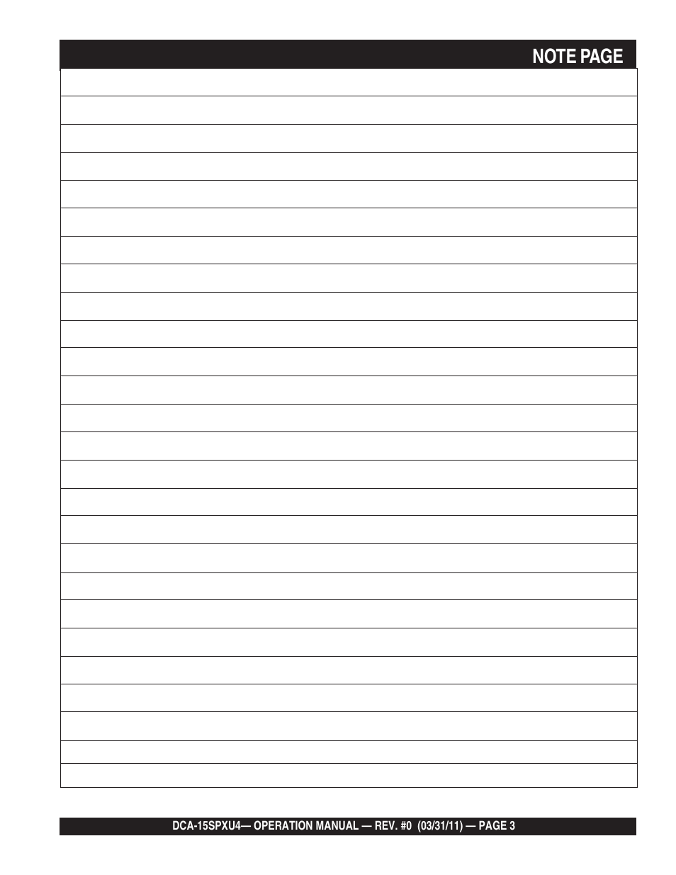 Multiquip Whisperwatt 60 Hz Generator DCA-15SPXU4 User Manual | Page 3 / 46