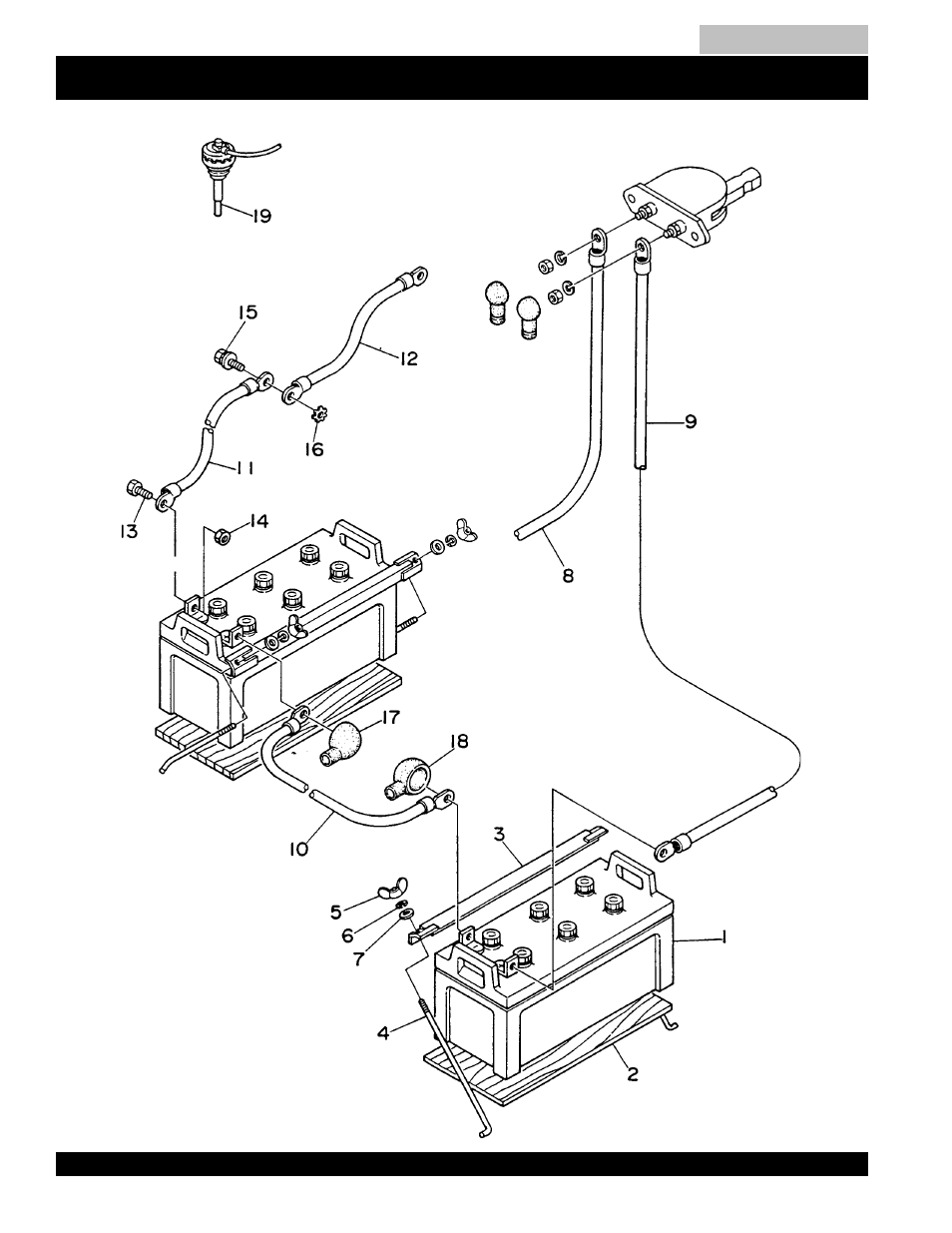 Battery assembly -127, Dca-220ssk — battery assy | Multiquip MQ Power Whisperwatt Generator DCA-220SSK User Manual | Page 126 / 160