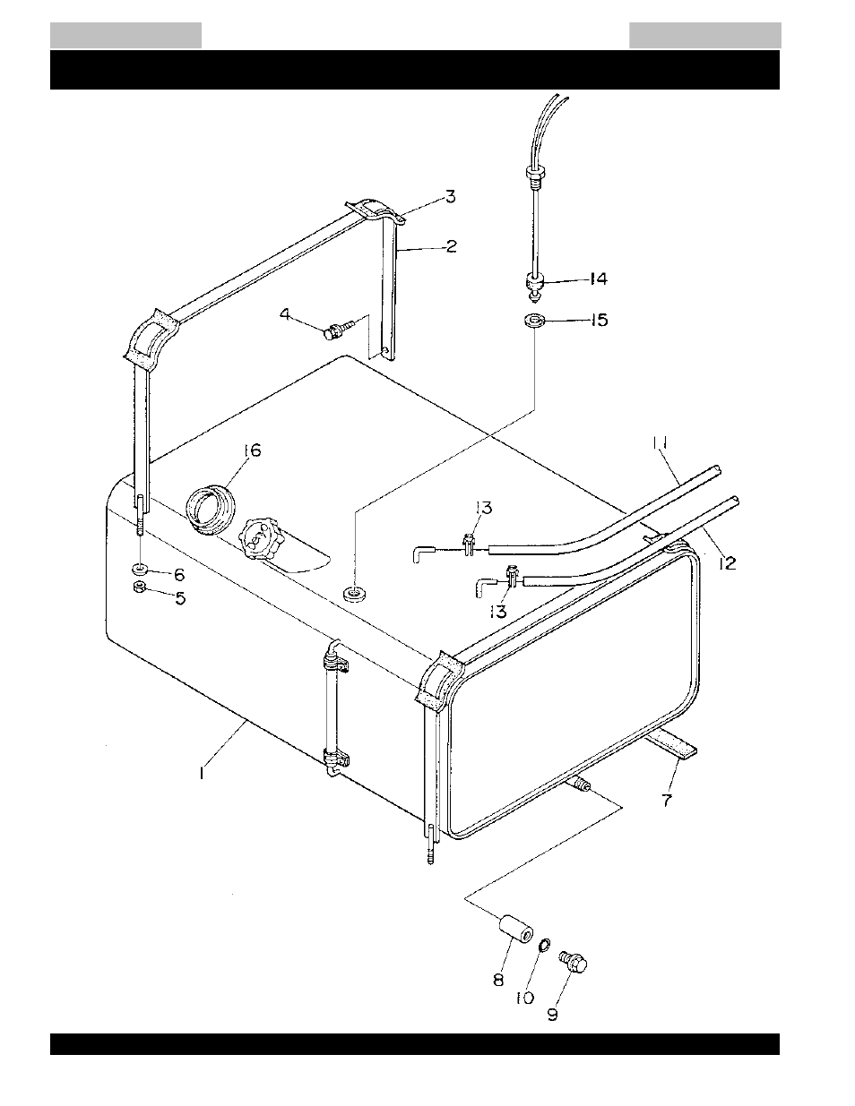 Fuel tank assembly-up to s/n1337562 -131, Dca-220ssk — fuel tank assy | Multiquip MQ Power Whisperwatt Generator DCA-220SSK User Manual | Page 130 / 160