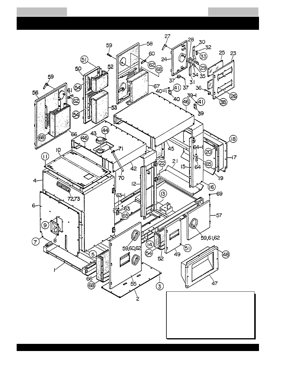 Dca-220ssk — enclosure assy | Multiquip MQ Power Whisperwatt Generator DCA-220SSK User Manual | Page 136 / 160