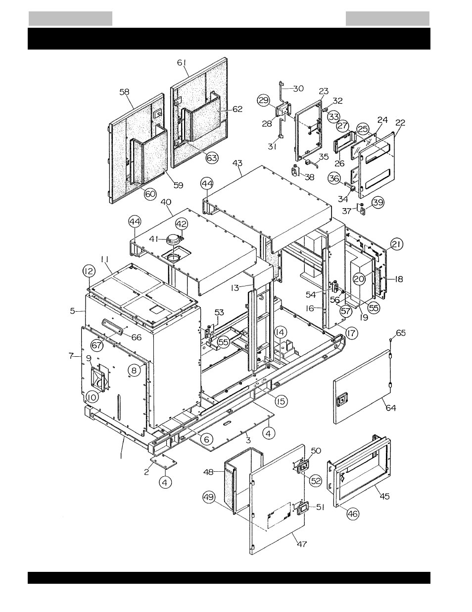 Enclosure assembly-s/n1337563~ -145, Dca-220ssk — enclosure assy | Multiquip MQ Power Whisperwatt Generator DCA-220SSK User Manual | Page 140 / 160