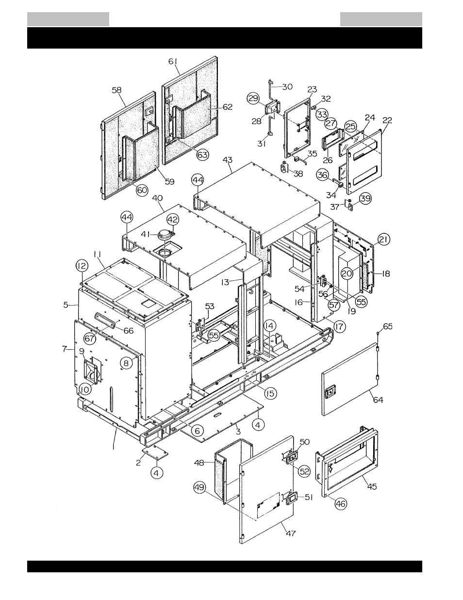 Dca-220ssk — enclosure assy | Multiquip MQ Power Whisperwatt Generator DCA-220SSK User Manual | Page 142 / 160