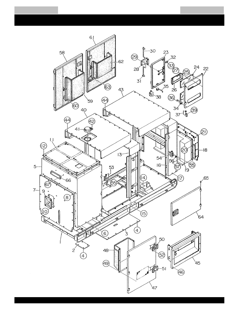 Dca-220ssk — enclosure assy | Multiquip MQ Power Whisperwatt Generator DCA-220SSK User Manual | Page 144 / 160