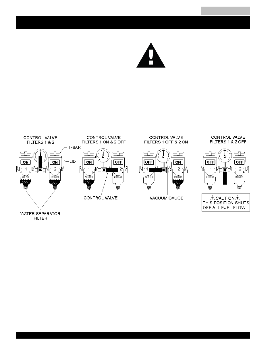 Dca-220ssk — water separator filter (optional), Caution | Multiquip MQ Power Whisperwatt Generator DCA-220SSK User Manual | Page 26 / 160