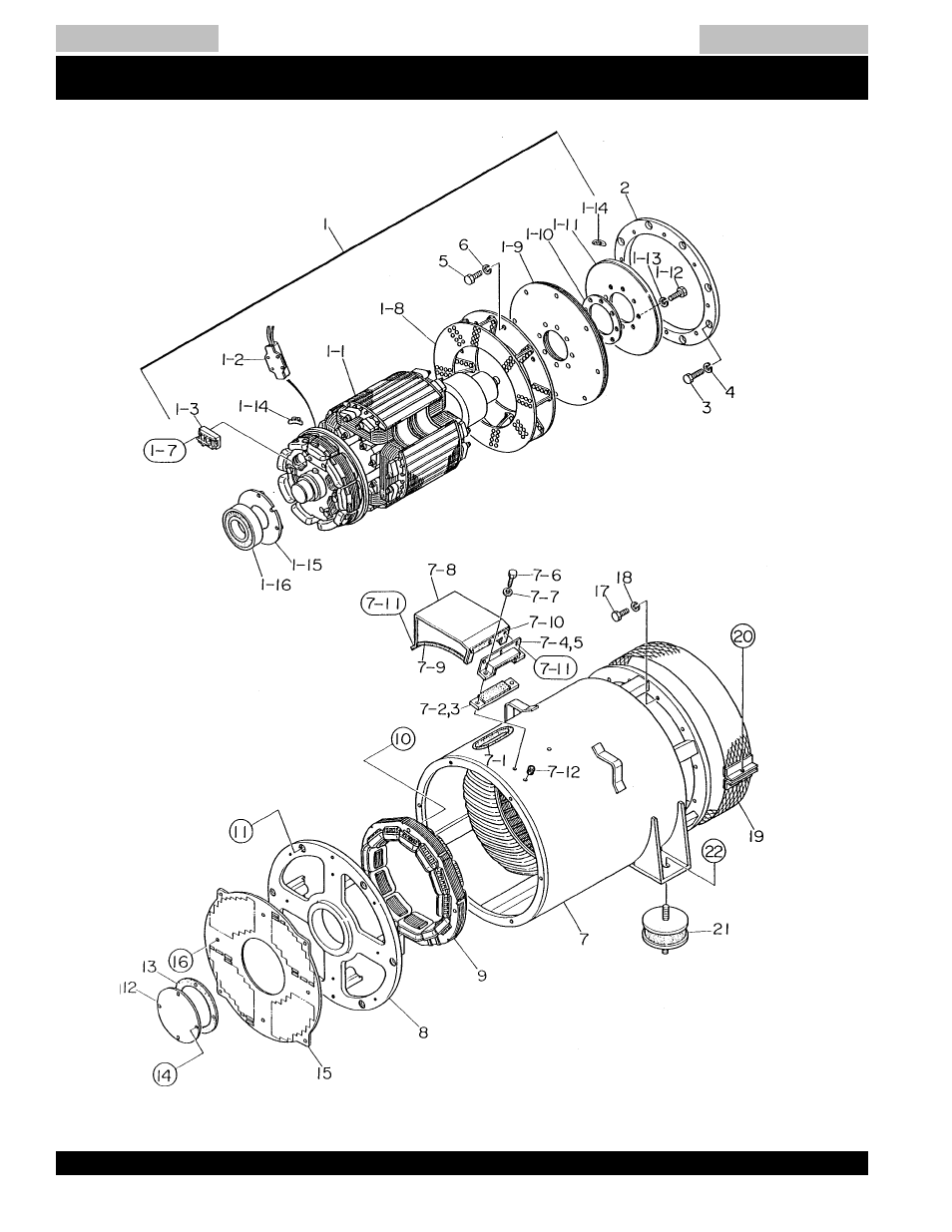 Generator assembly-s/n1337563~ -77, Dca-220ssk — generator assy | Multiquip MQ Power Whisperwatt Generator DCA-220SSK User Manual | Page 74 / 160