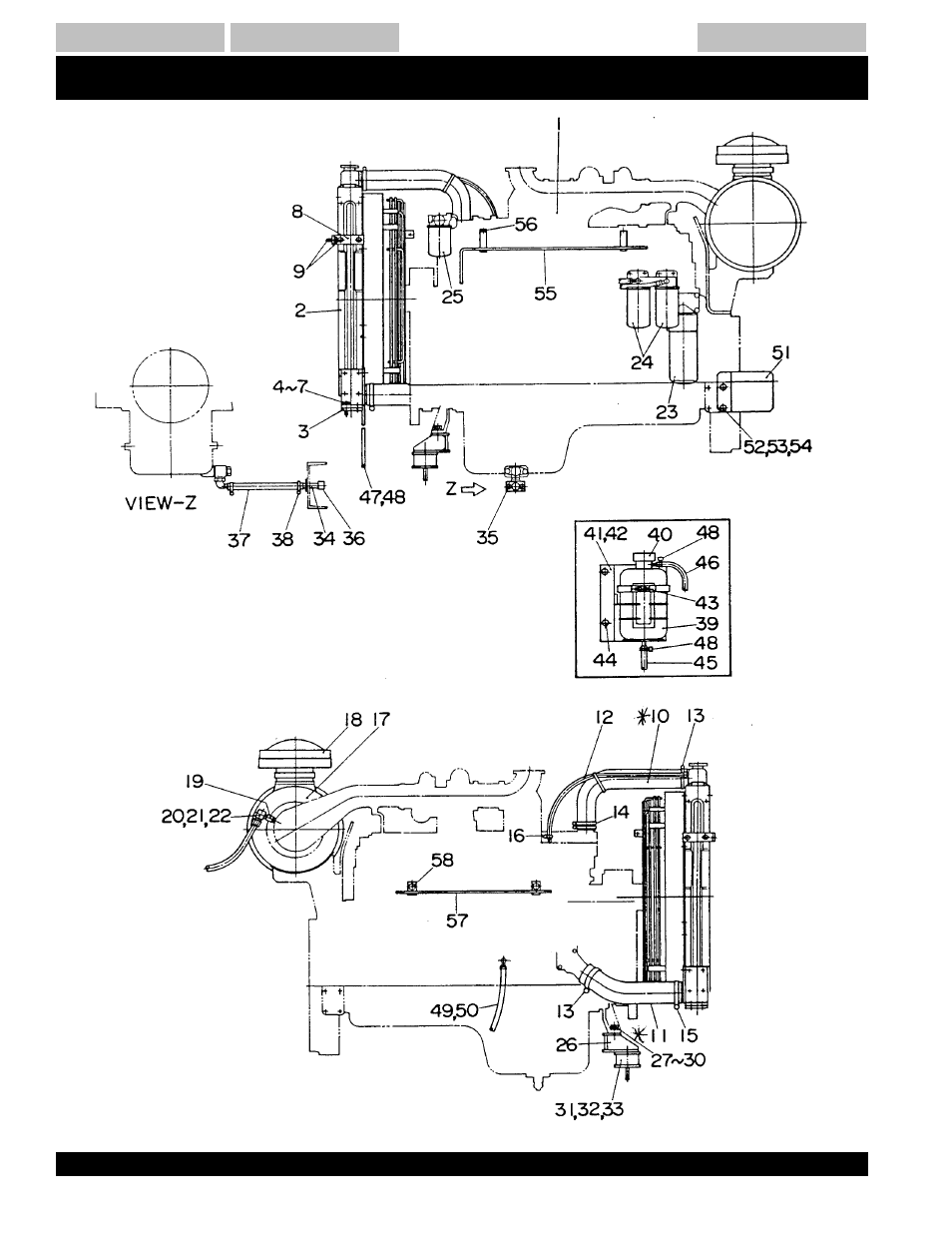 Dca-220ssk — engine & radiator assy | Multiquip MQ Power Whisperwatt Generator DCA-220SSK User Manual | Page 94 / 160