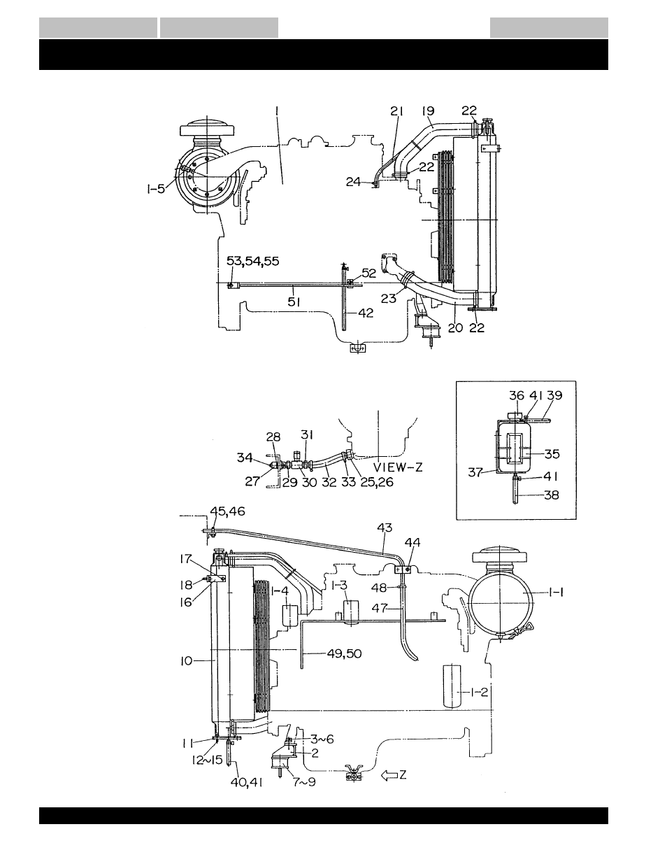 Dca-220ssk — engine & radiator assy | Multiquip MQ Power Whisperwatt Generator DCA-220SSK User Manual | Page 96 / 160