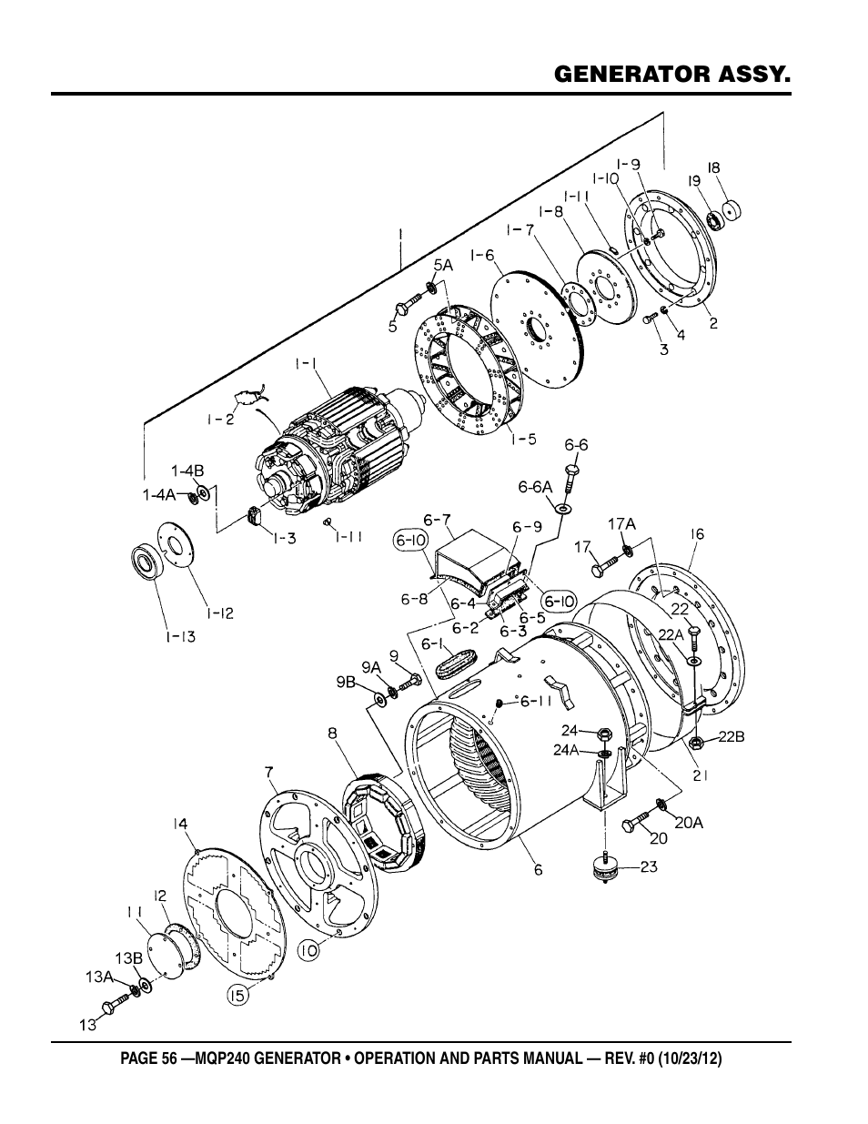Multiquip 60HZ Generator MQP240 User Manual | Page 56 / 92